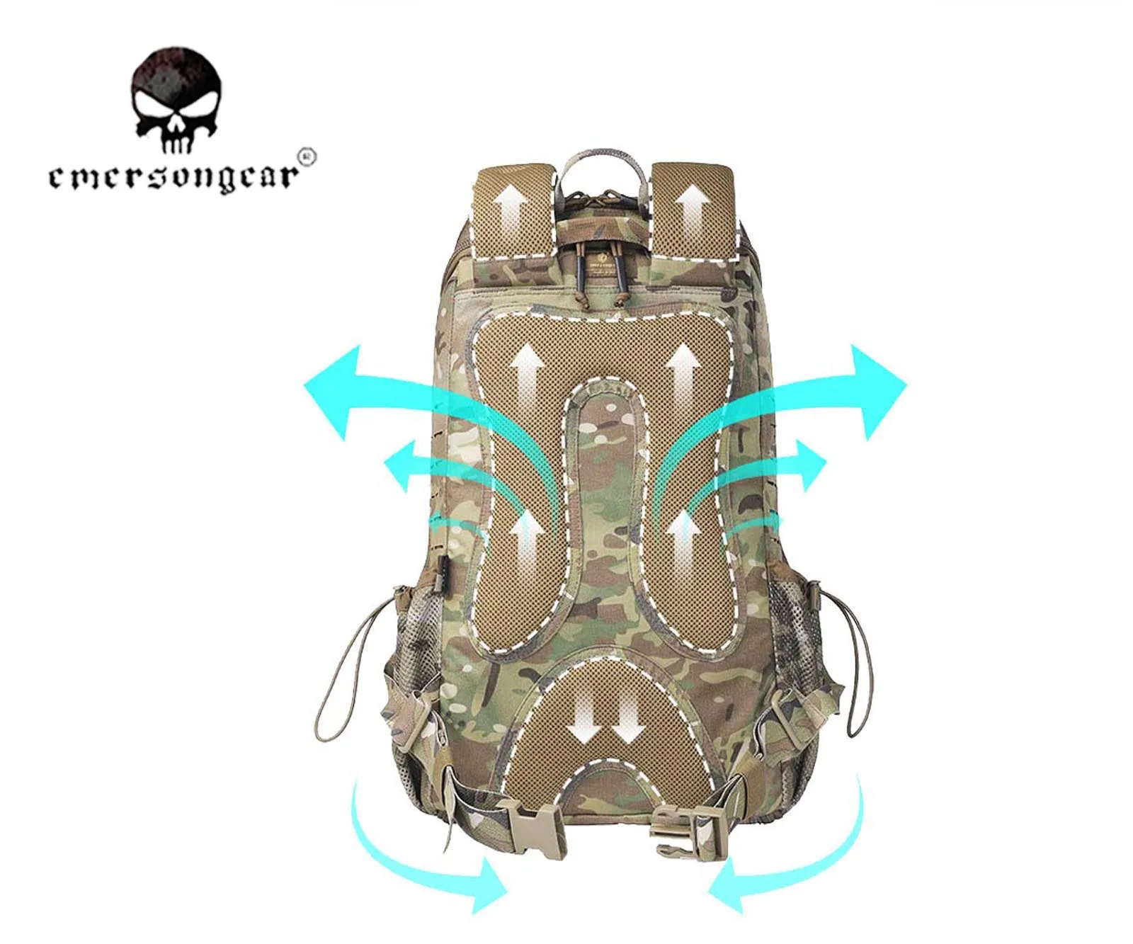 ايمرسونجير الملاك متعددة الوظائف حقيبة الظهر الطبية التكتيكية 30L الطب حقيبة كتف تنفس التخييم حقيبة ترحال