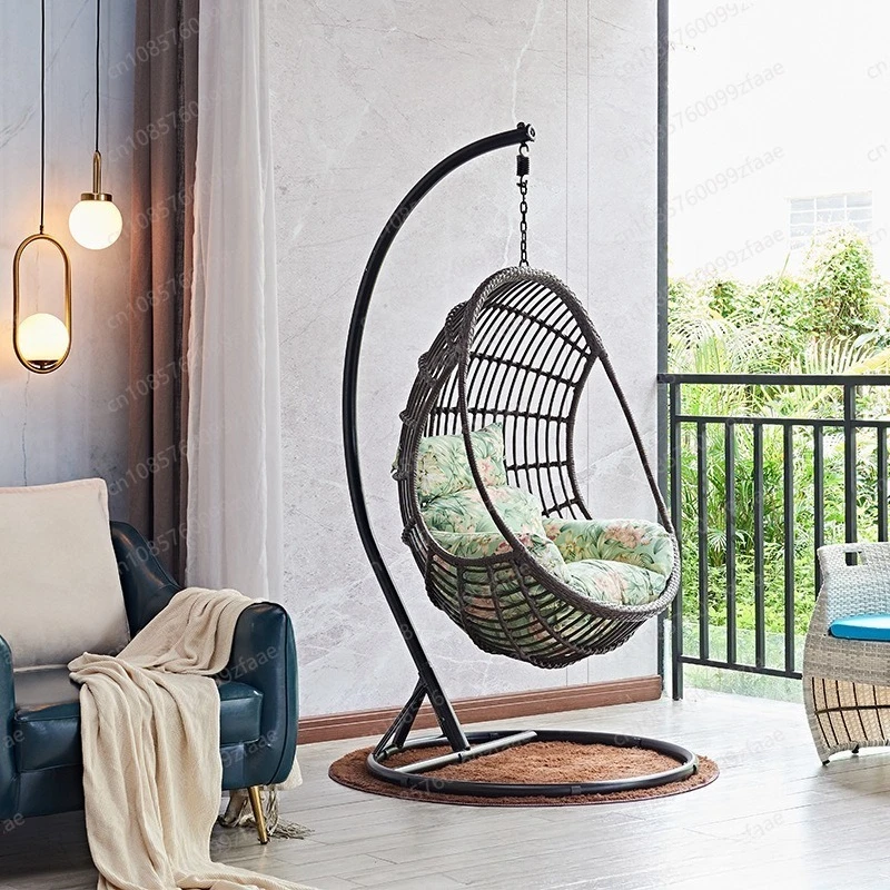 Bird's Nest Swing Hanging Basket Single Swing Hanging Chair Rattan Chair