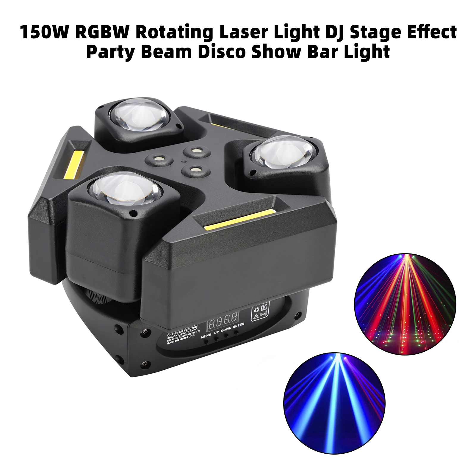 

150W RGBW Rotating Laser Light DJ Stage Effect Party Beam Disco Show Bar Light
