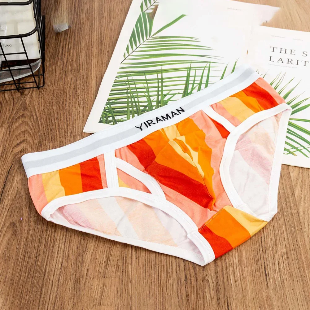 

Mens Cotton Middle Waist Underpants Sexy Underwear Knickers U Convex Briefs Thong Convex Separation Panties Gay Cock Pouch