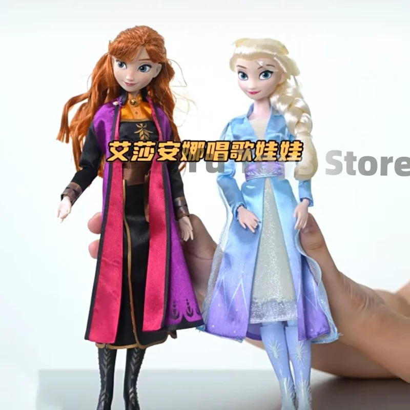 New Disney Frozen 2 Elsa Anna Figure Princess Doll Toys Snow Queen Children Toys Elsa Singing Soundmaking Doll Christmas Gift