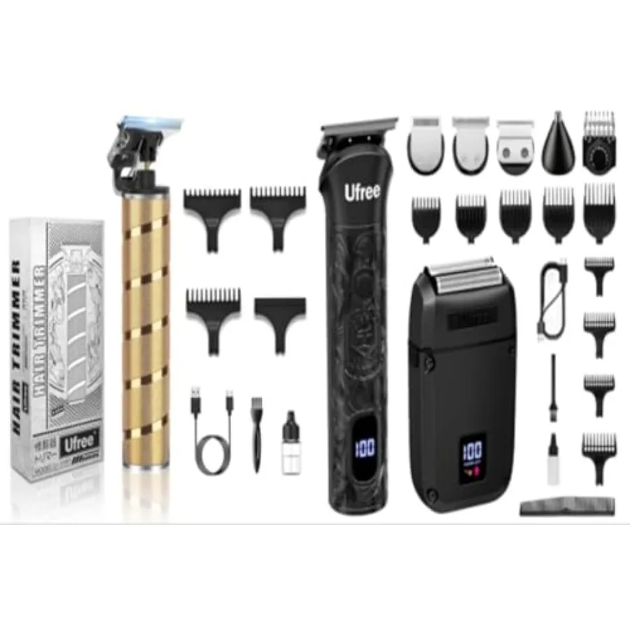 

Ufree Beard Trimmer for Men Foil Shaver Electric Razor Shavers for Body Face Nose Ear Cordless Hair Trimmer Professional Hair C