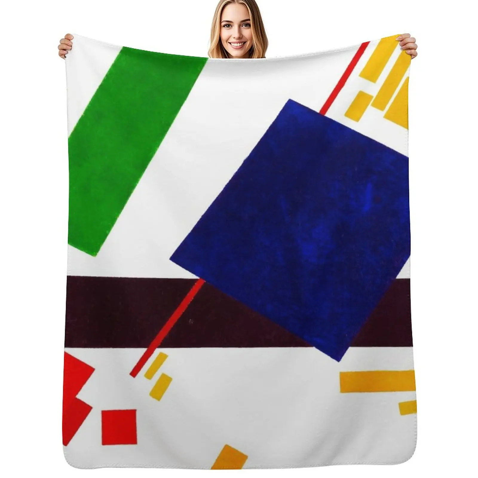 KAZIMIR MALEVICH - (Transparent) Suprematism 1916 Original HD Throw Blanket Baby Beach Beautifuls Luxury St Blankets