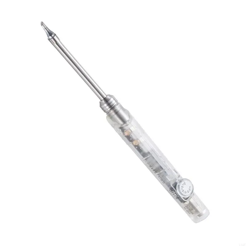 Ferro solda elétrica portátil 65W com aquecimento rápido e temperatura ajustável Y4QC