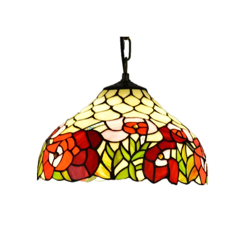SOFITY Tiffany Pendant Light Modern LED Colorful Lamp Fixtures Decorative For Home Living Dining Room