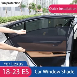 For Lexus ES 300H 2018-2023 Car Sunshade Shield Magnetic Front Windshield Blind Curtain Rear Side Baby Window Sun Shades