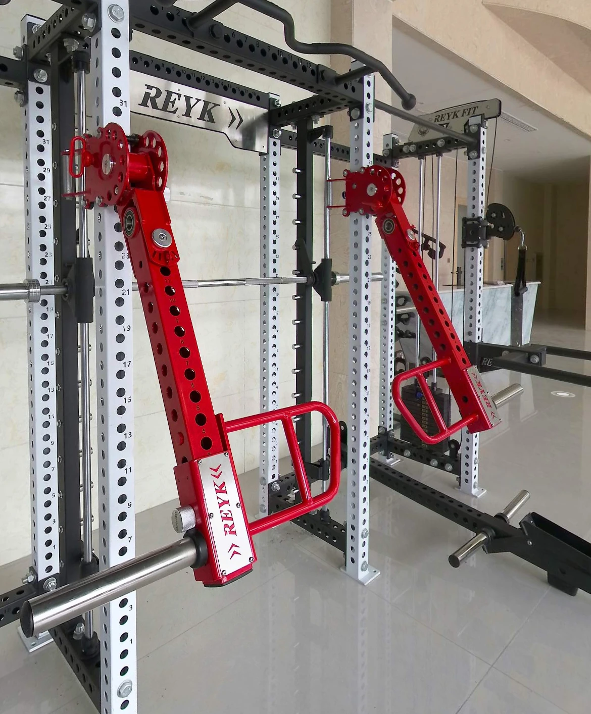 Gym accessories Equipment Adjustable trolley arm Power frame arm Jammer arm