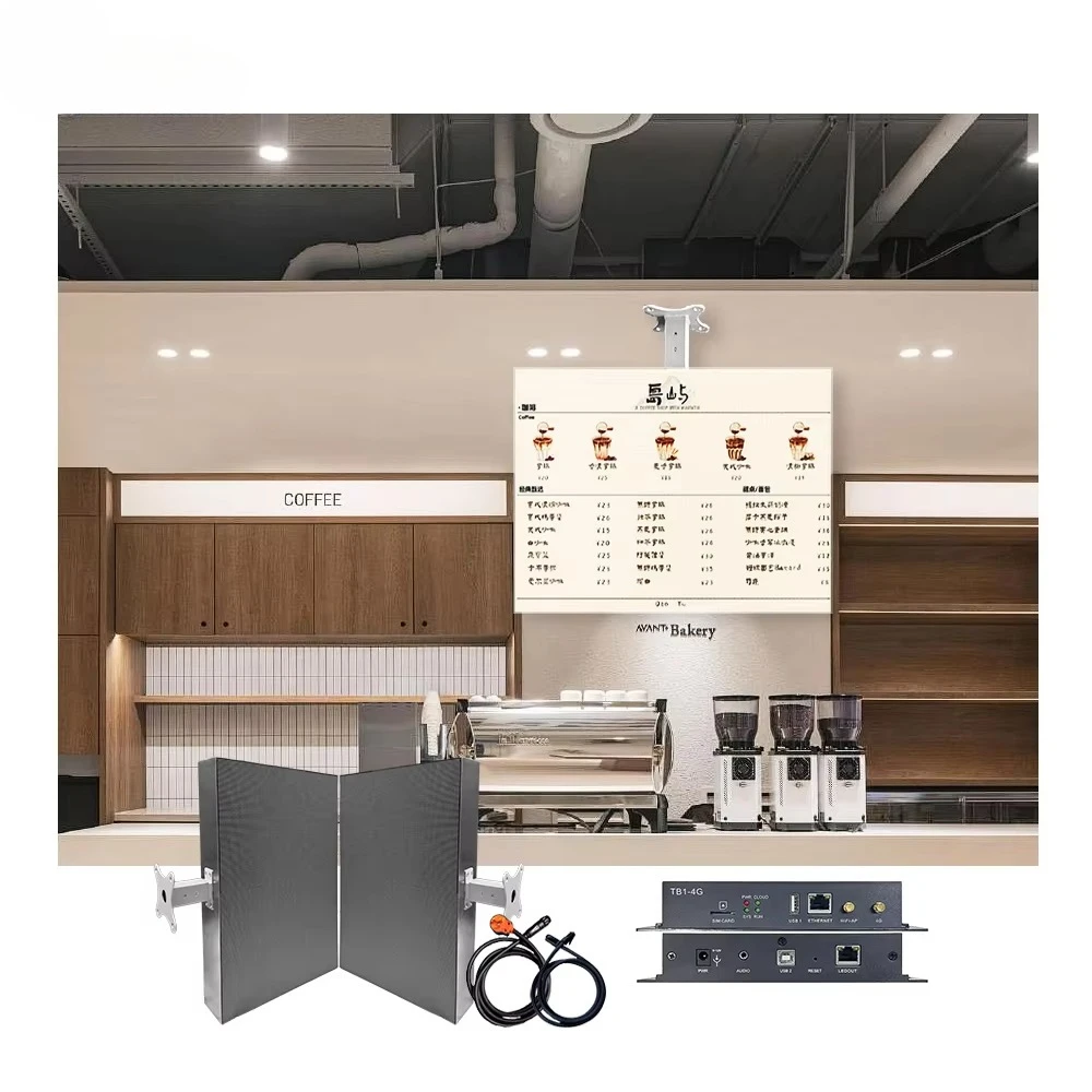 عرض الرسومات للوحة الإعلانات الأمامية للمتجر، علامة صندوق إضاءة LED داخلية مخصصة على الوجهين، لافتات رقمية ملونة كاملة