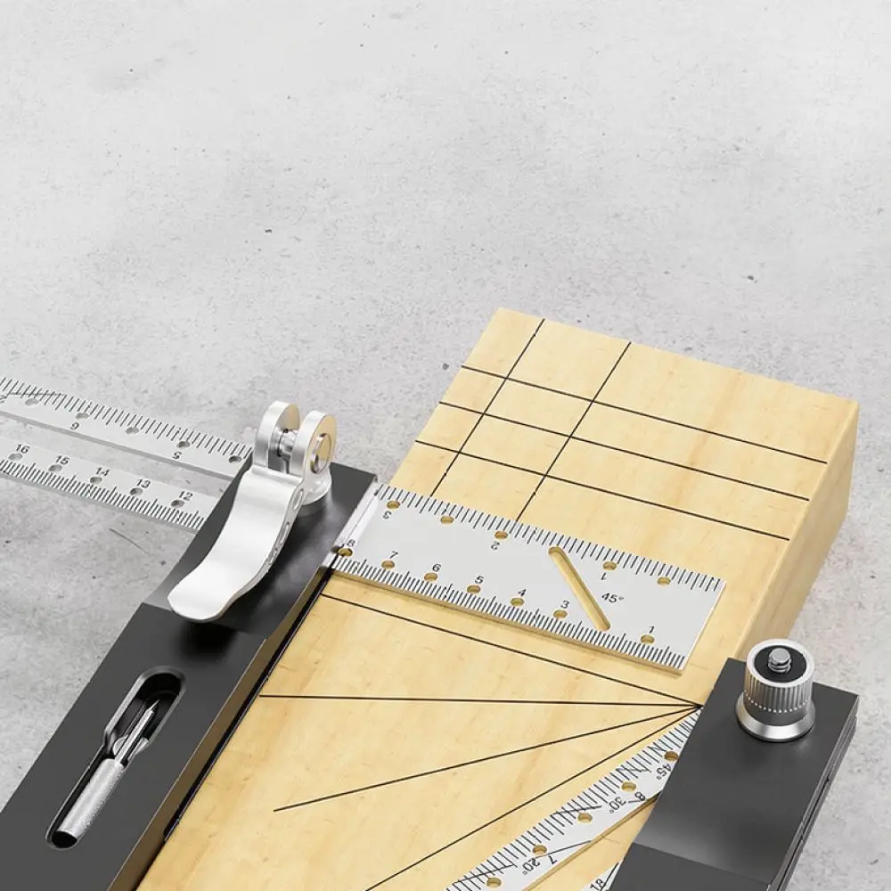 Multi Function Woodworking Gauge For For KOSLO Angle Adjustable Scribing Ruler Hole Locator Precise Carpentry Tool