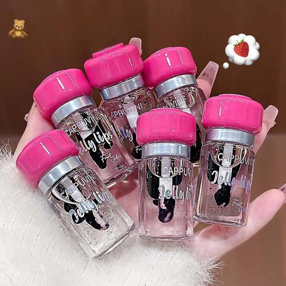 Fruity Lip Tint Water Gloss Clear Tint 5Color Moisturizing Waterproof Lipstick Pigment High Non-Stick Long-Lasting Colors L M9U1