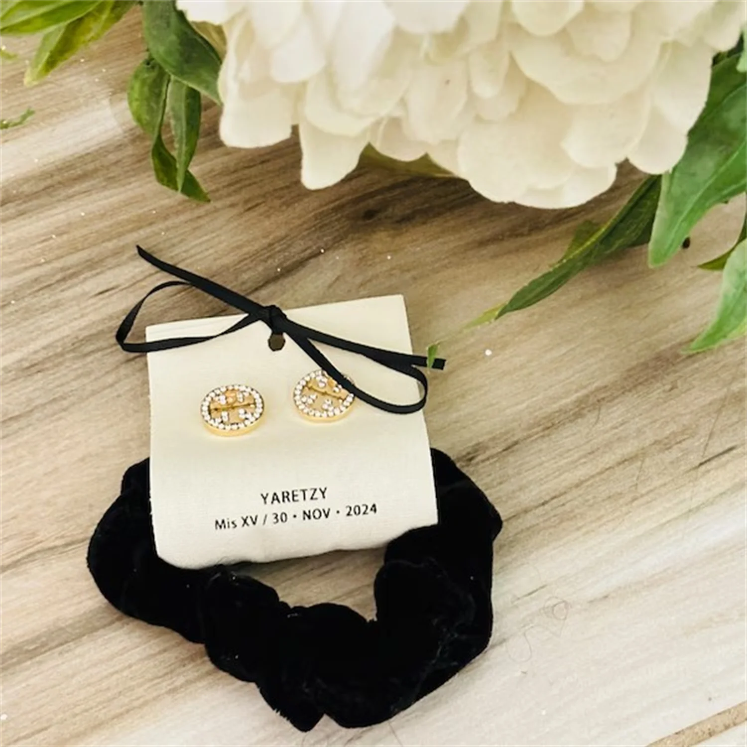 Personalized Customized Logo 6x17cm Jewelry Display Cloth Earrings Stud Hairpin Organizer Gift Label Tag Packaging Accessories