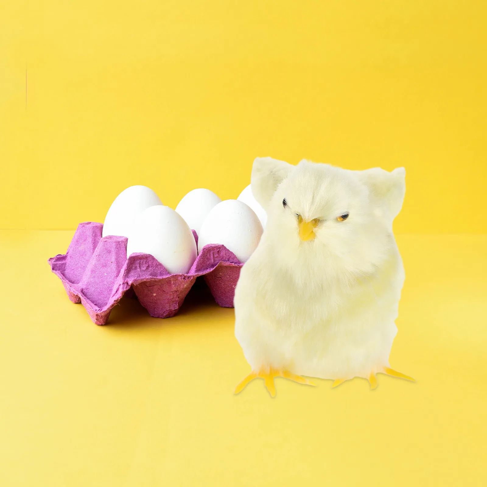 

2Pcs Easter Realistic Chicken Charming Soft Chicks for Party Basket Stuffer Mini Simulation Chicken Decoration