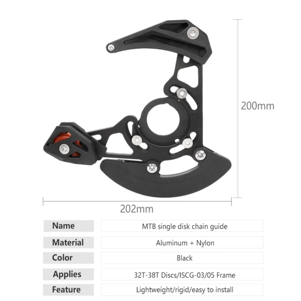 MTB Bicycle Chain Guide ISCG 03/05 BB Mountain Bike Single Chainring 32-38T 1x System Chainwheel Bash Protector Plate