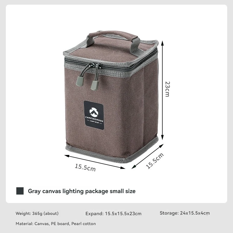 

Складная холщовая сумка CAMPINGMOON T-8-BC, сумка-переноска для одной руки, для упаковки ламп, газовых баллонов, портативная холщовая сумка