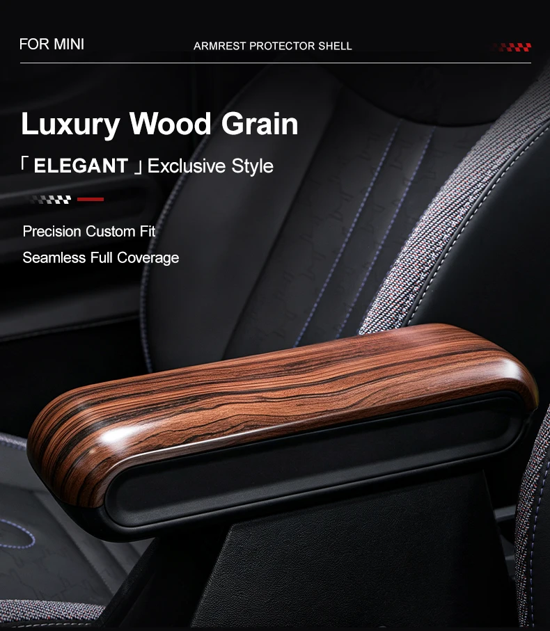 Auto-Mittelkonsolen-Organizer Armlehnenbox-Verkleidungsabdeckung für MINI COOPER S F66 F65 F67 ABS Auto-Innenzubehör – Detail 8