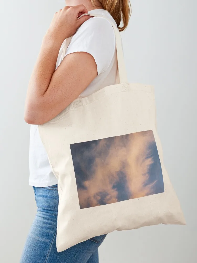 

Analog sky clouds Tote Bag custom bags canvas tote shopper bag woman Gift bag