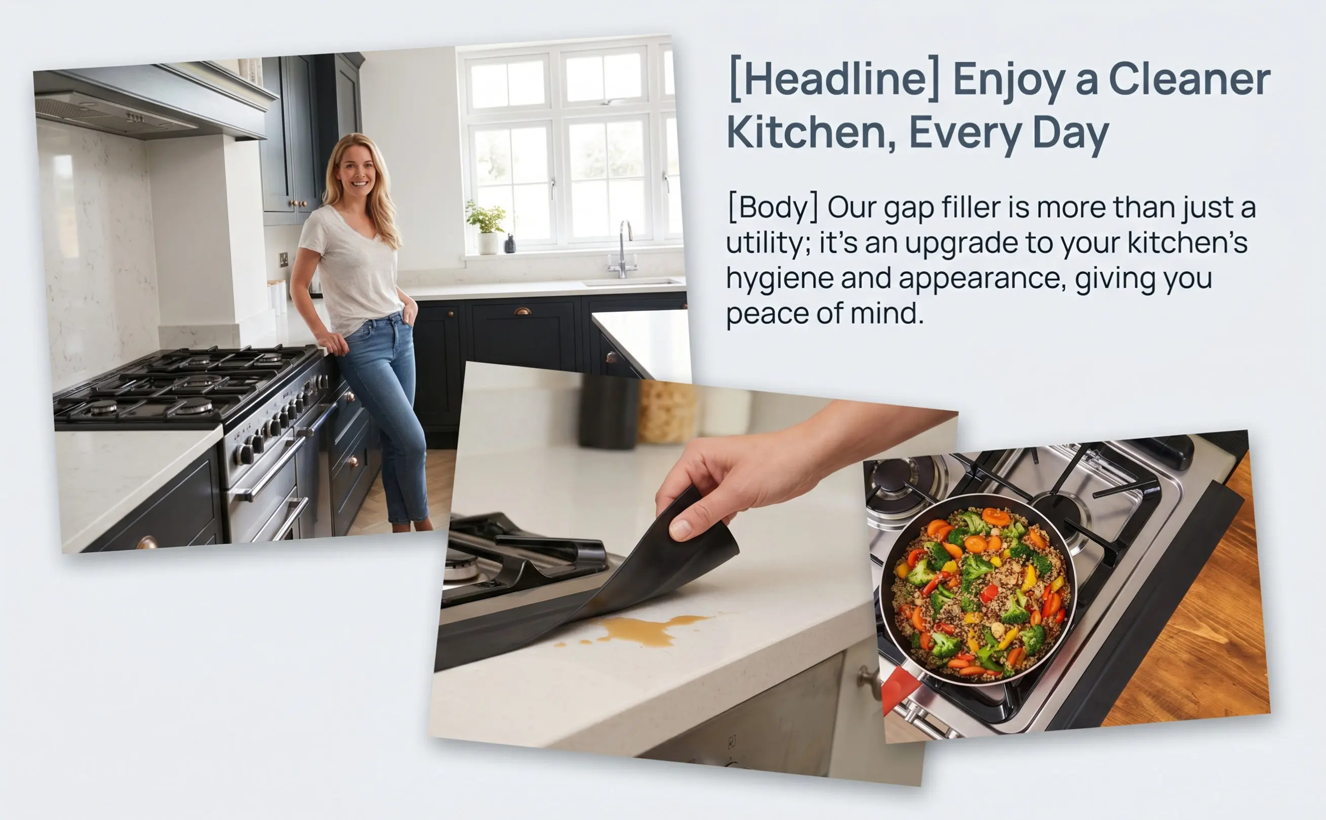 2Pcs Flexible Silicone Stove Gap Protector Covers Fits Uneven Surfaces Easy Cut Modern Kitchen Stove Guard Kitchen Seal Slit