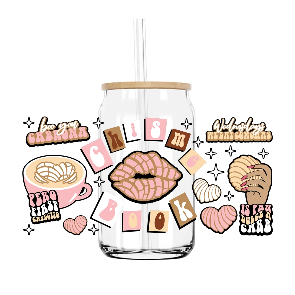 

Chisme Book 16OZ UV DTF Transfer Sticker Cup Wraps For The Libby Glasses Coffee Decals