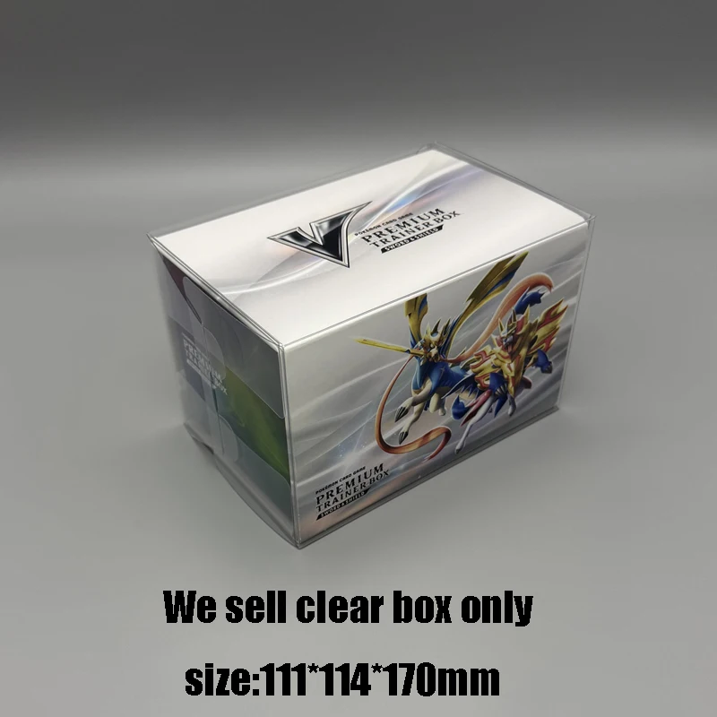 For PTCG JP Sword Shield Trainer Box Clear Dustproof Collector Protector Case