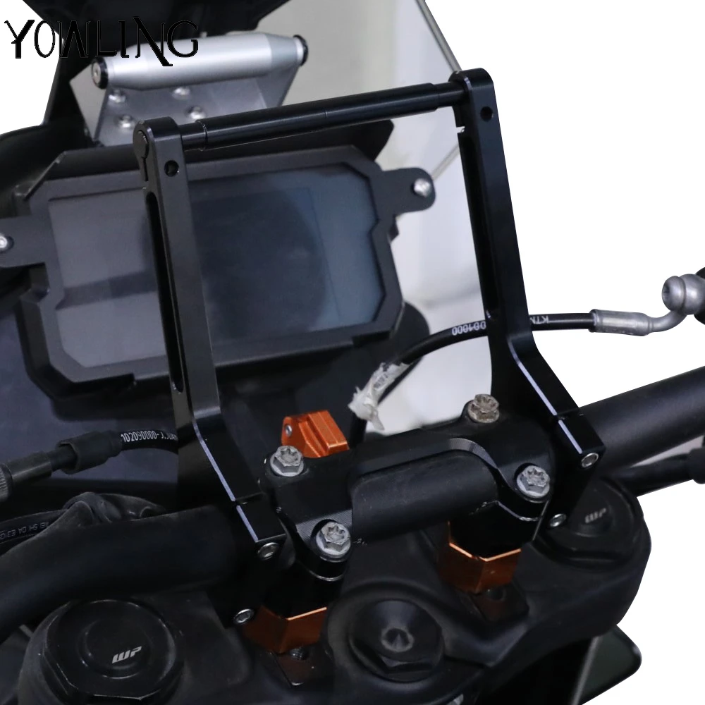 12MM GPS Holder Bar Clamp Navigation Bracket Phone GPS Holder For Yamaha Tenere 700 MT07 Super Tenere XTZ1200 For BMW R1250GS