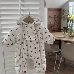 Baby Girl Clothes Winter 90% Duck Down Baby Snowsuit Overalls Hooded Thick Warm Girl Boy Romper Outerwear Toddler Jumpsuit Coat