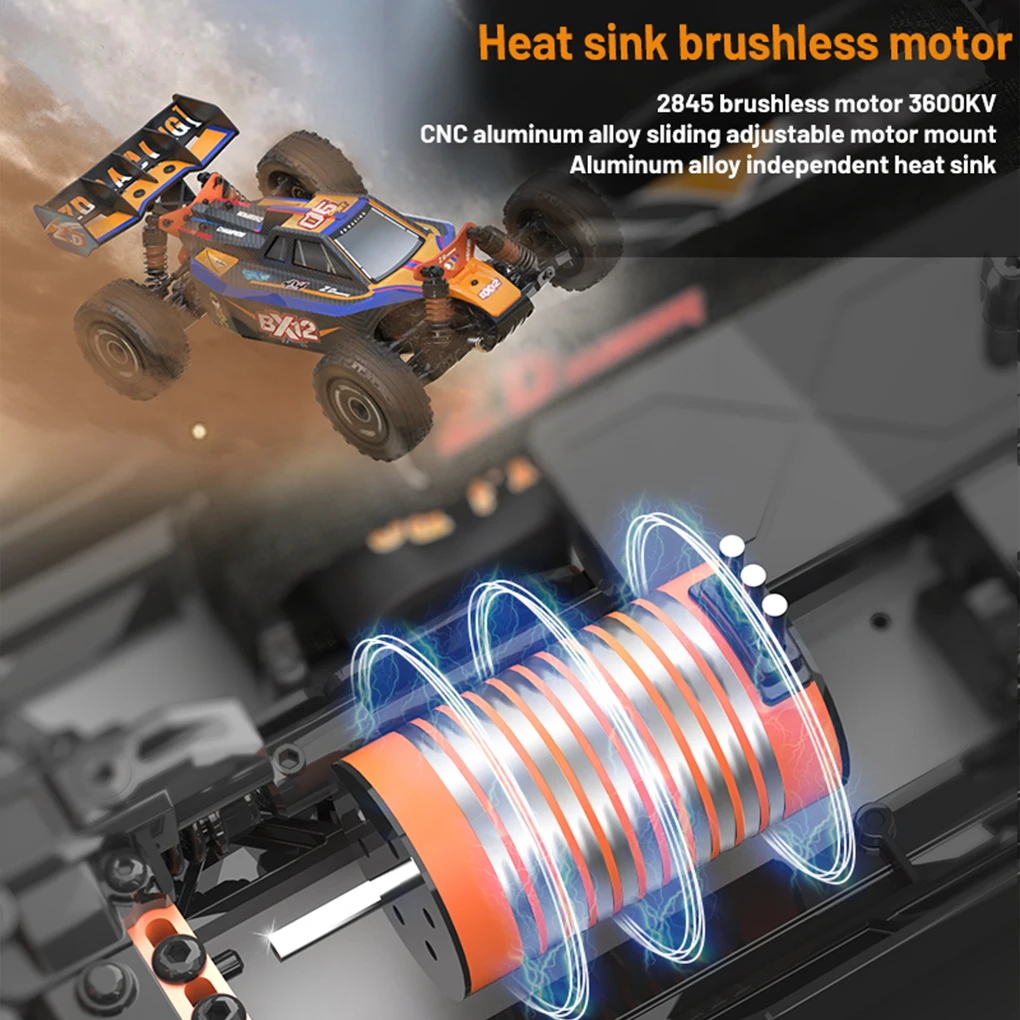 ZD Racing BX-12 1/12 RC Auto Brushless Da Corsa Fuoristrada Auto 2.4GHz 70KM/H 3S Ad Alta Velocità Da Corsa Modello di Controllo Remoto Veicolo giocattoli