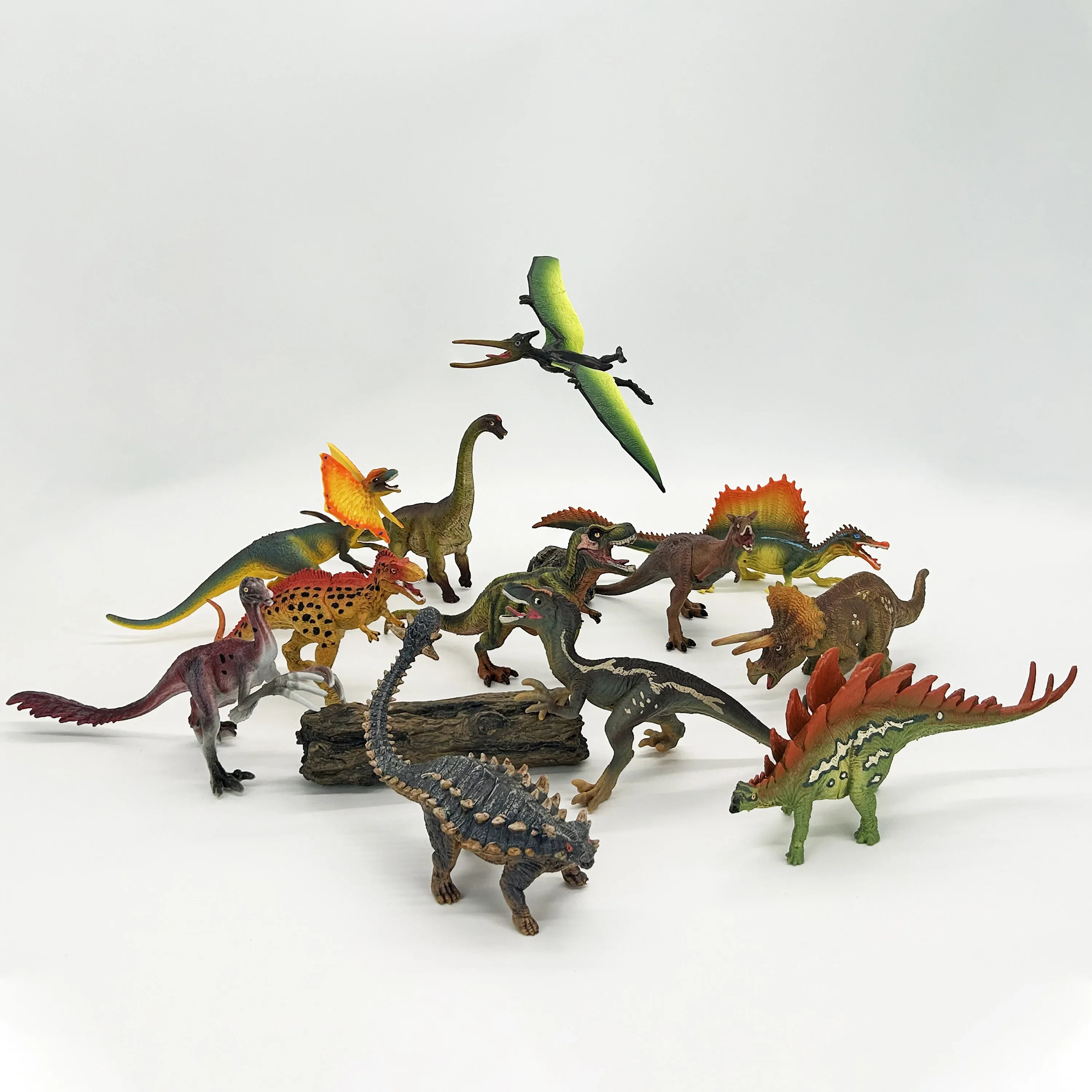 Jurassic Dinosaurs T-Rex Velociraptor Stegosaurus Ankylosaurus Triceratops animals figures Model Collection KidToy Holidays Gift