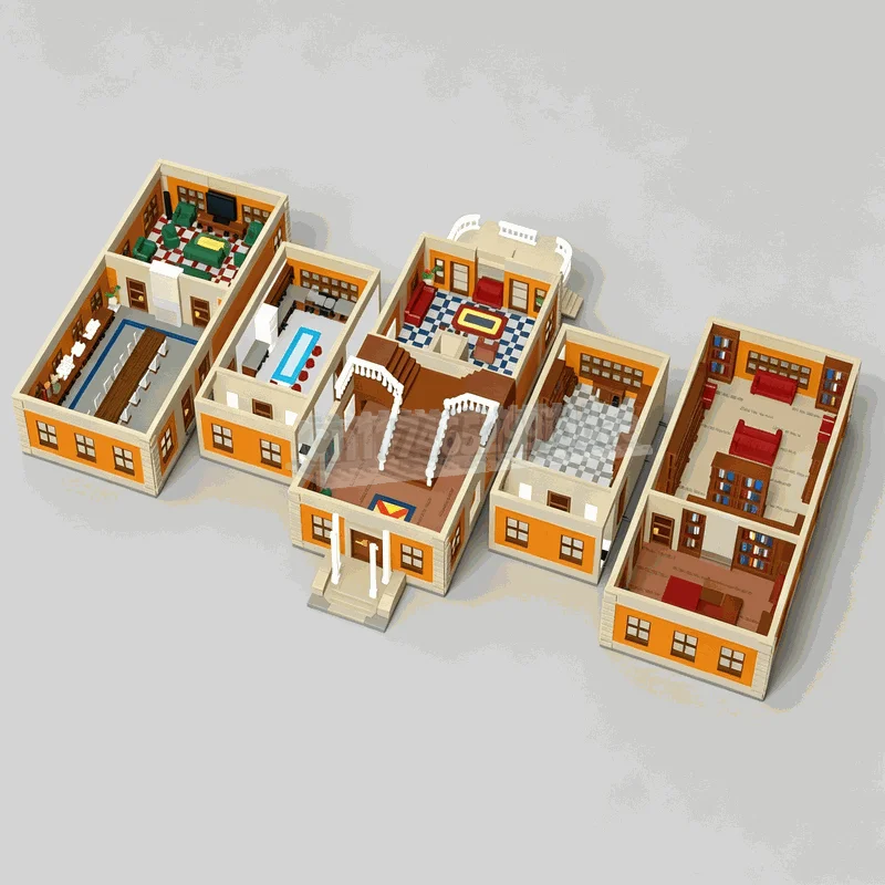 15805PCS Institut MOC Model Custom Puzzle Modular Architecture DIY Assembly Educational Creative Building Blocks Collection Gift