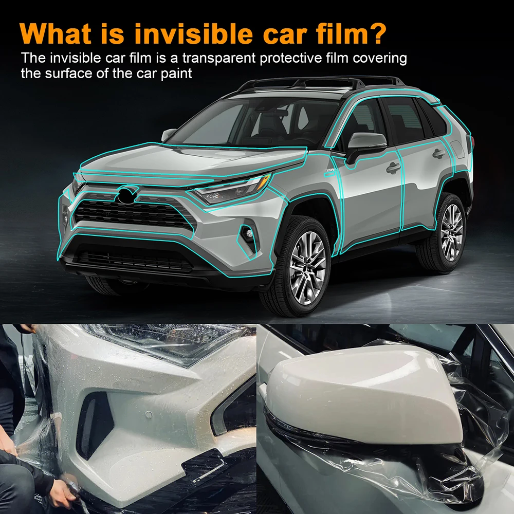 

for TOYOTA RAV4 LE XLE LIMITED HYBRID 2019-2021 2022 2023 2024 TPU Clear Sticker Transparent Pre Cut PPF Paint Protection Film