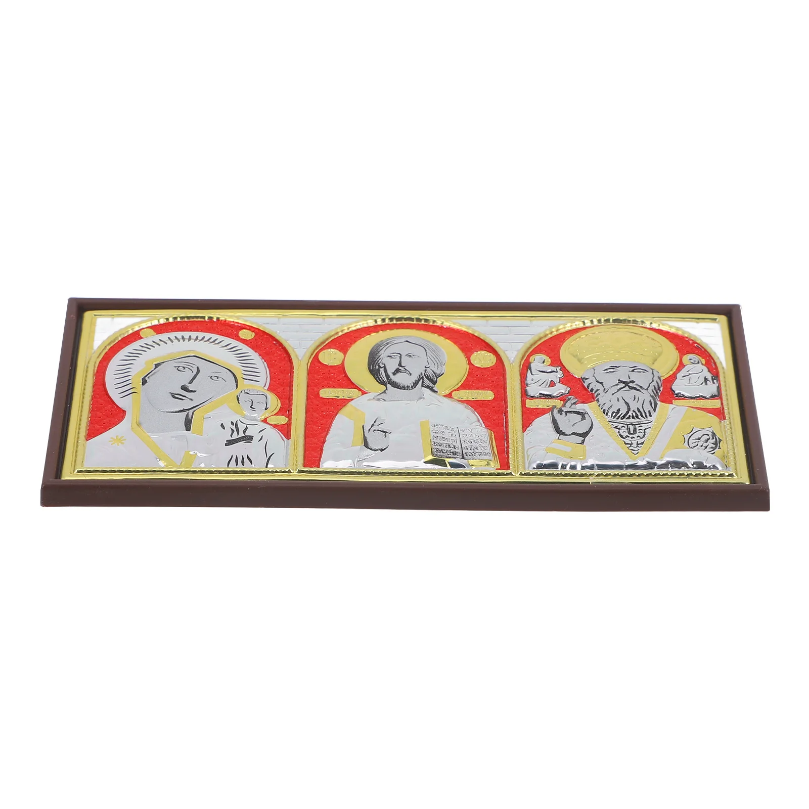 

Aluminum Foil Christmas Ornament ABS Xmas Table Ornament Desktop Decoration Christmas Party Centerpiece Holiday Decor