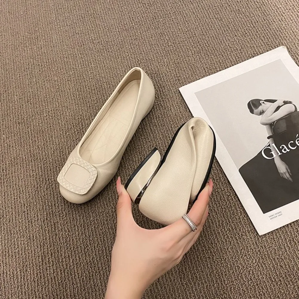 Weiche Lederschuhe mit weicher Sohle aus Kuhsehnen, Frühling/Herbst, Damenlederschuhe, festliche Damenschuhe für Sommer, Hochzeit, Bankett, Muttertag – Detail 26