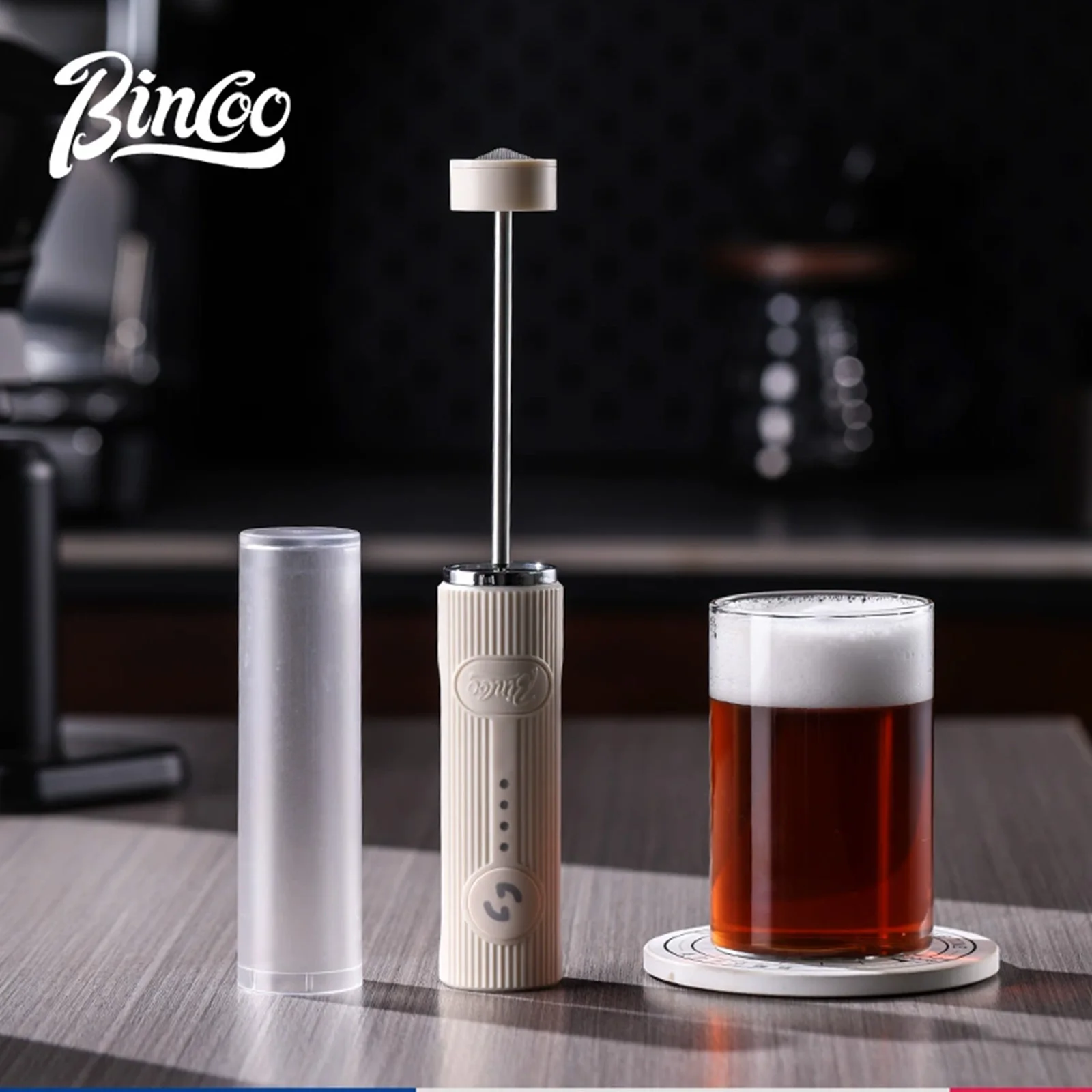 

Bincoo New Milk Foamer Coffee Whisk Mixer Electric Blender Egg Beater Mini Frother Handle Stirrer Cappuccino Maker Cooking Tools