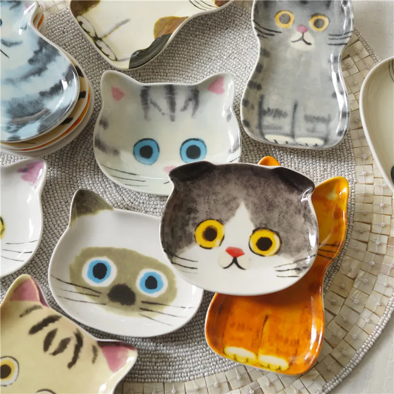 

Cute aped Cerc Sauce Di Japanese Sle Soft Cute Pet Cerc Small Plate for Seasonings Dining Utensils Home Decor