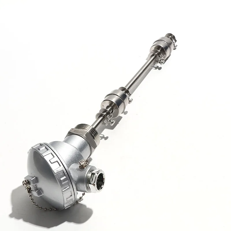 1PC Doppio Galleggiante Interruttore A Sfera Galleggiante In Acciaio Inox Interruttore Reed Multi-punto Controller Biella Sensore A Sfera Galleggiante