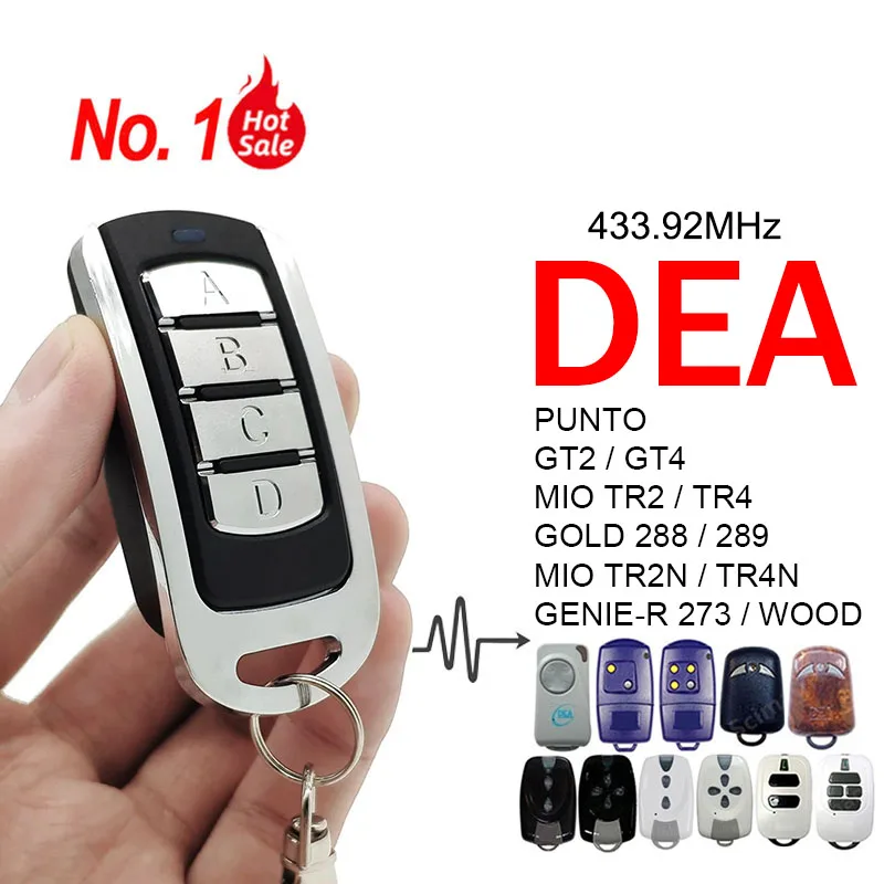 

DEA GTI2 GTI4 GT2 GT4 GTI2N GTI4N GTI2M GTI4M MIO TR2 TR4 TR2N TR4N GOLD 288 289 GENIE 273 273L гаражный пульт дистанционного управления 433,92МГц
