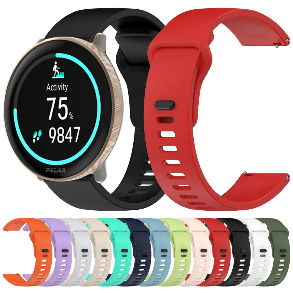 الرياضة سيليكون الفرقة ل القطبية إشعال 2 3 سوار كوريا ل القطبية فانتاج M3 M2 M/Pacer/حصى X Pro/توحيد 20 مللي متر 22 مللي متر حزام ساعة اليد
