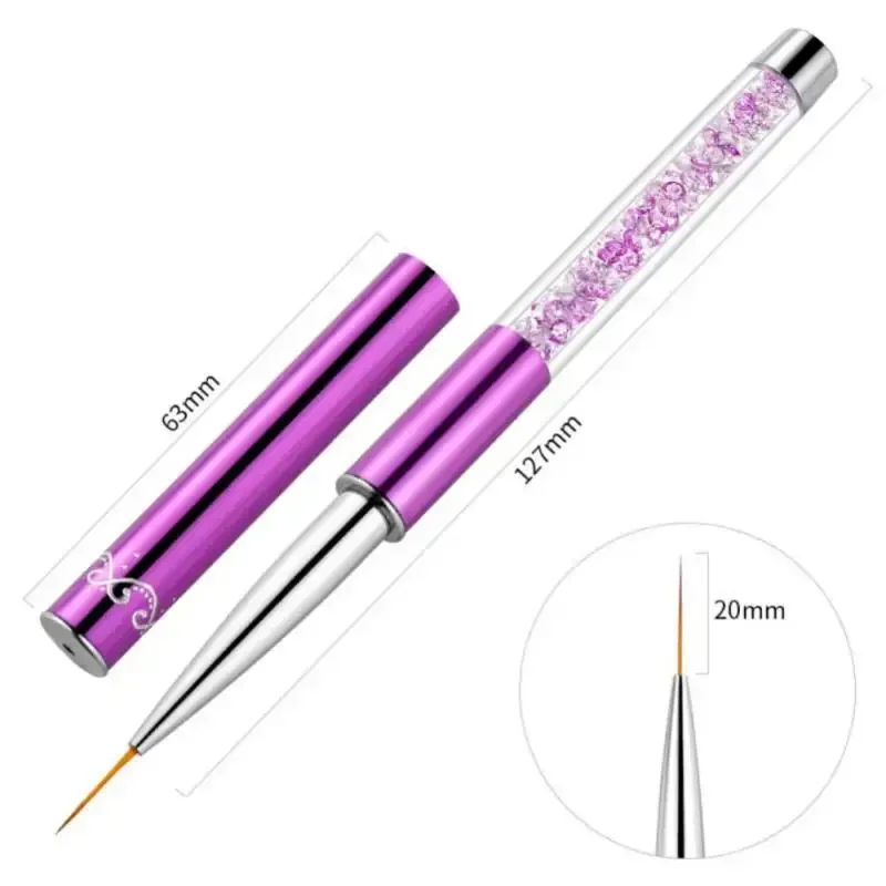 5-20mm Nail Tools Supplies Professionals Brush Accessories Equipment Acrylic Art Paint Brushes French Tip Tool Liner Beauty