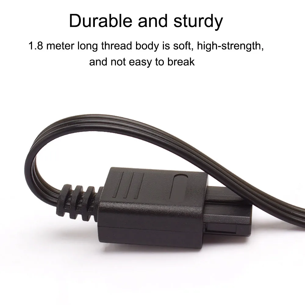 YUXI-Linha AV Multi-Purpose Super SNES, Linha N64AV, NGC, Linha N64AV, 1,8 m, 6FT, RCA, AV, Áudio, Vídeo, Cabo Estéreo, 1PC