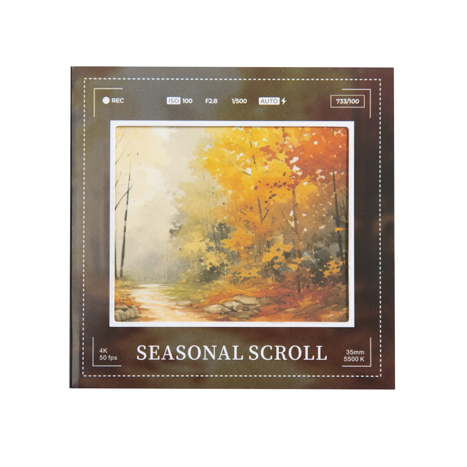 30 Sheets Seasonal Scroll Series Vintage Plant Landscaping Material Paper Creative DIY Junk Journal Collage Stationery