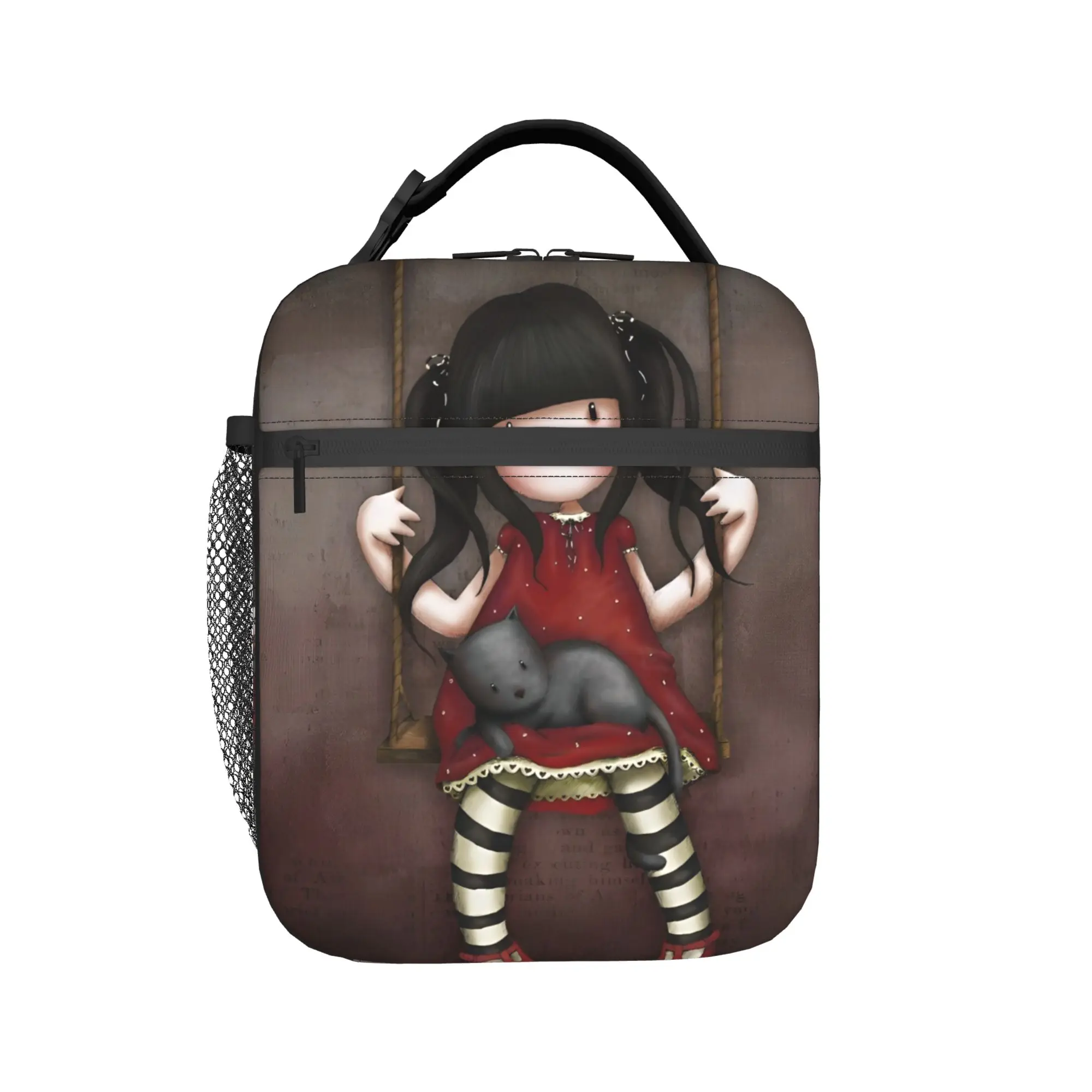 So Awesome! Are Really Cute Insulated Lunch Bags Large S-Santoro G-Gorjuss Reusable Cooler Bag Tote Lunch Box School  Food Bag