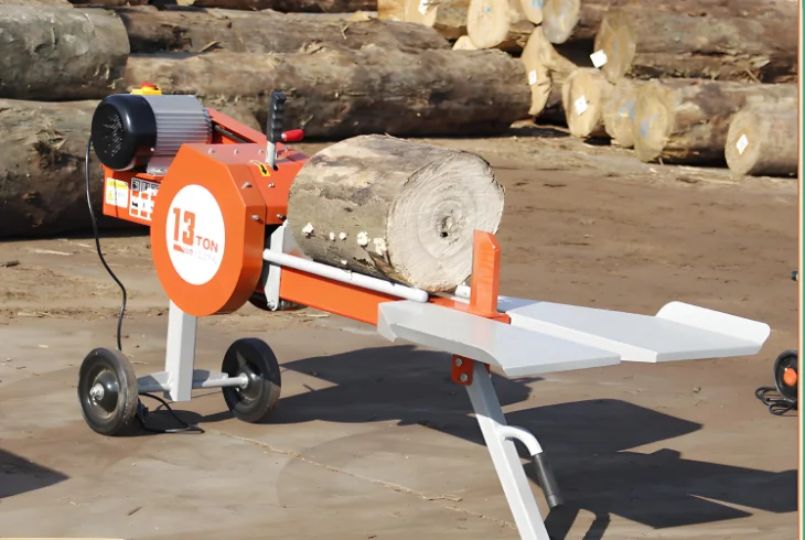 High Performance 220V Log Splitter Forestry Machinery Wood Processor Horizontal Fast Splitting Wood Firewood Processor Home Use