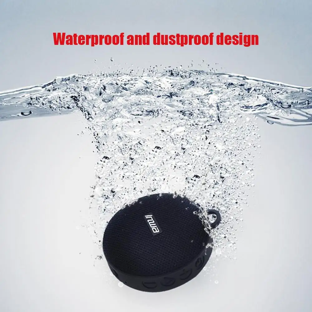 Portable Bicycle Speaker IPX7 Waterproof Outdoor 10h Play Time Speaker For Bicycle Riding Hiking Beach Golfing