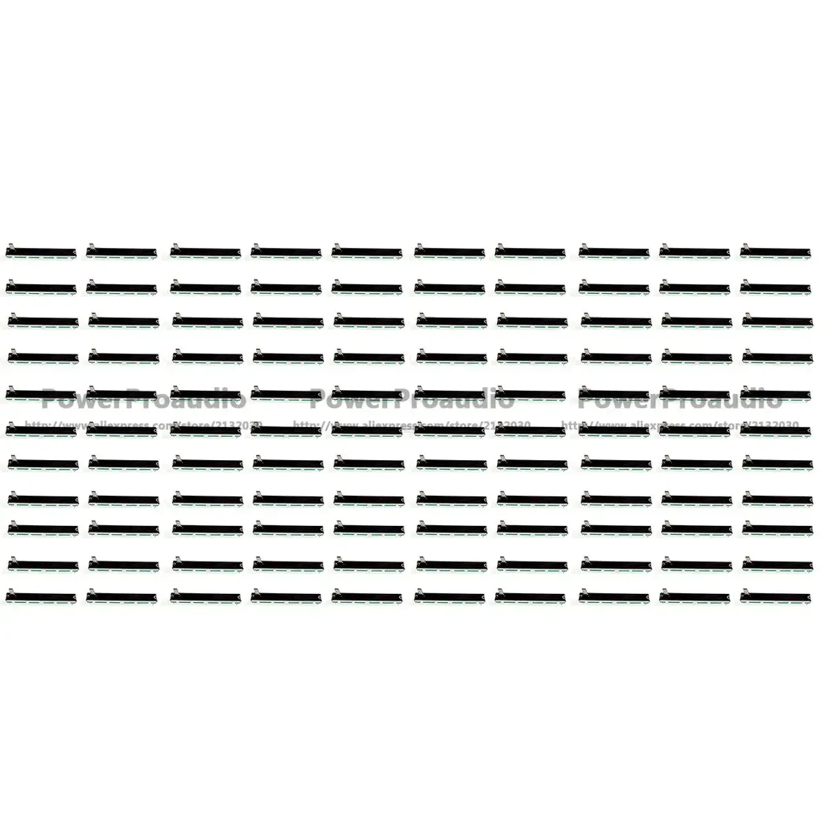 100 unidades de fader 10KD para Behringer, 7.5CM 75MM, para mezclador tipo bolsa, Soundcraft FOLIO-4, B50KX2, potenciómetro doble de 2 canales B50K