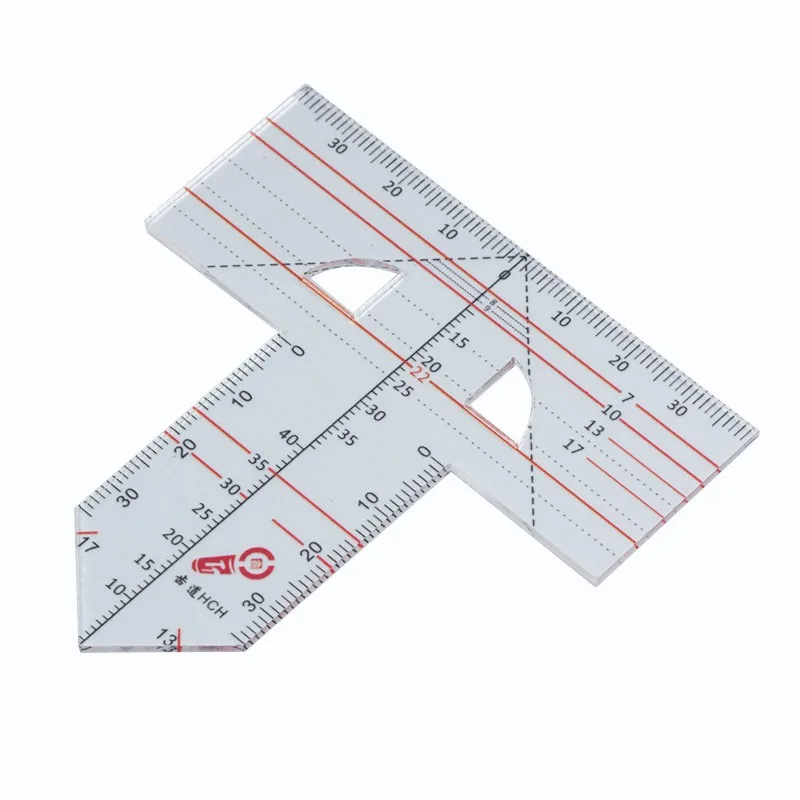 Multifunctional Dental Denture Ruler T-Shape Drawing & Alignment Orthodontic Symmetry Examination Tool for Prosthetics