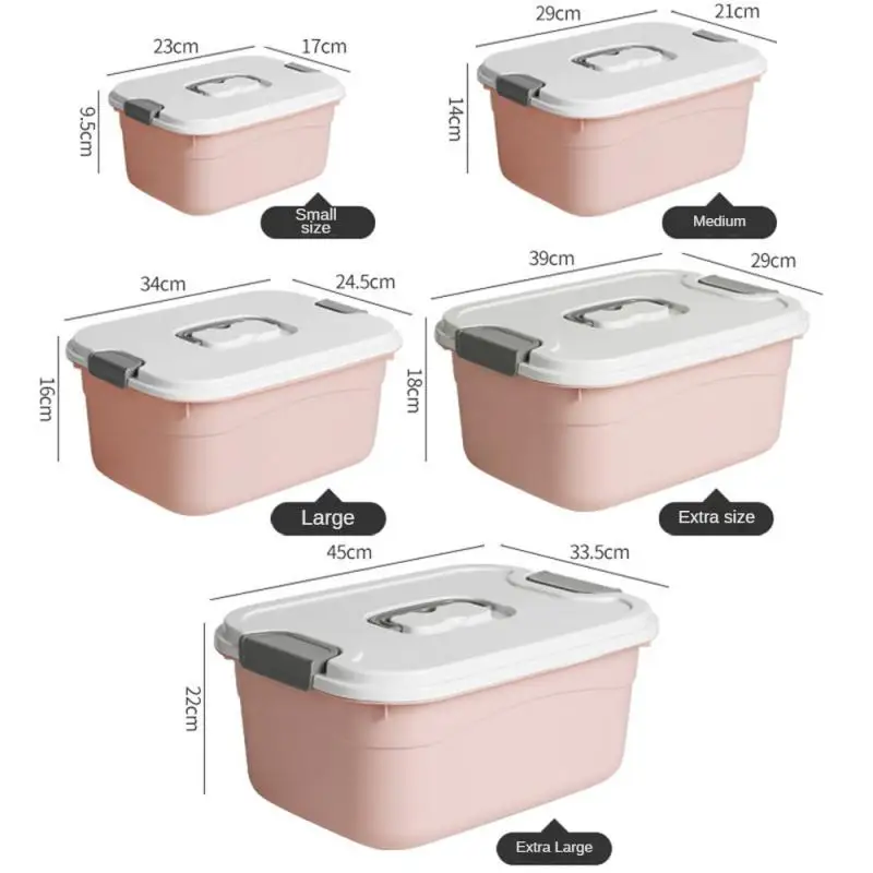 Durable Large-sized Storage Home Organization Snack Storage Box With Lid Snack Storage Portable Organizer Efficient With Lid