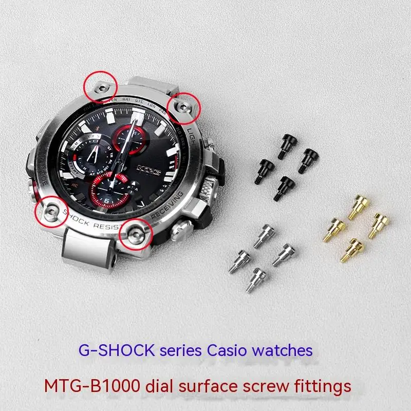 

MTG B1000 Dial Screw For Casio MTG-B1000 Screw Case Front Decoration Hexagon Screw G-SHOCK Watch Accessories For Men