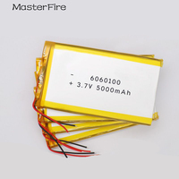 Wholesale 6060100 3.7V 5000mah Rechargeable Lithium Polymer Battery for Power Bank Digital Play Lamp Hand Warmer Power Tool Cell