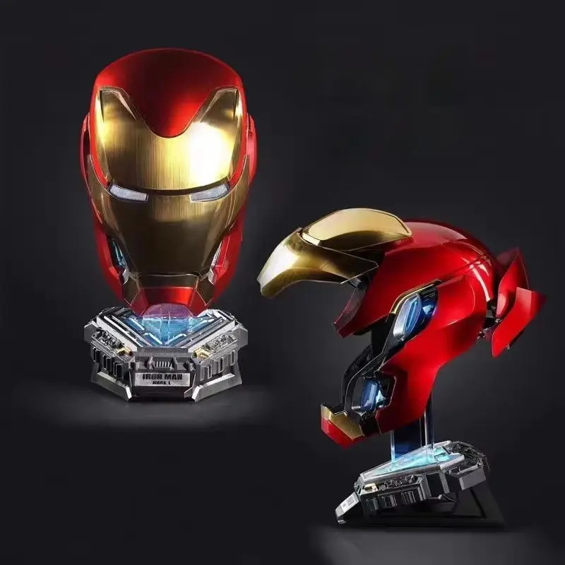 Casco de Iron Man Mk50, Máscara de Cosplay con Deformación Dividida, Accesorio de Cosplay, Modelo Coleccionable, Adorno de Escritorio, Juguete, Regalo para Fanáticos Adultos
