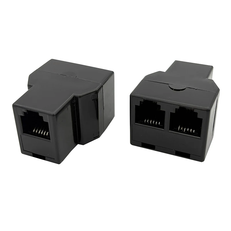 

RJ11 1, разделенная 2/3 сквозная головка, разветвитель телефонной линии 6P6C, телефонный удлинитель к шестиядерному интерфейсу адаптера