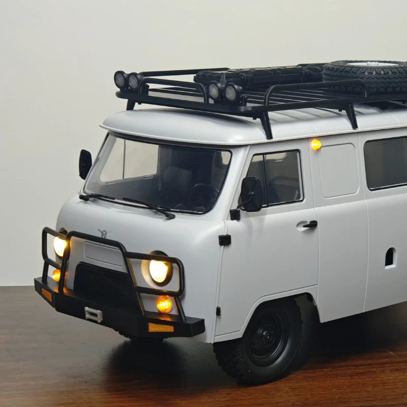 WPL C104 3D‑Printed Front Bumper & Roof Rack Non‑Destructive Fitting Cosmetic Modification Parts for Electric RC Hobby Vehicles